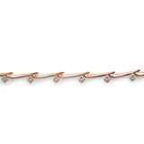 UU2977 VELA Crossover Pavé Diamond Bracelet