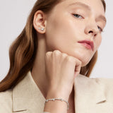 UU2977 VELA Crossover Pavé Diamond Bracelet