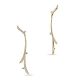 UU2978 VELA French Cut Pavé Diamond Drop Earrings