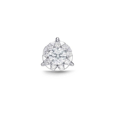 FXBQ126_00 Diamond Bouquets Studs Single Earring