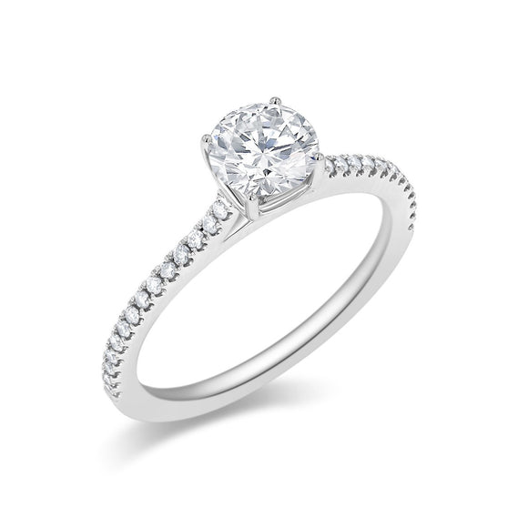 QRCS*13_00 Classics Diamond Engagement Semi-Mount Ring
