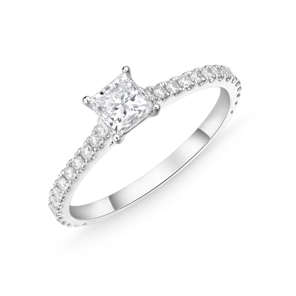 QRCS*14_00 Classics Diamond Engagement Semi-Mount Ring