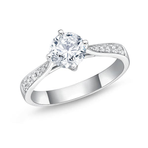 QRCS*40_00 Classics Diamond Engagement Semi-Mount Ring