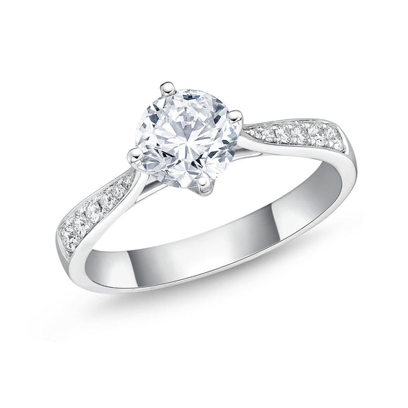 QRCS*40_00 Classics Diamond Engagement Semi-Mount Ring