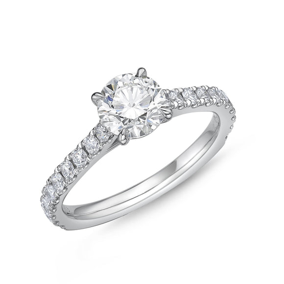 QRCS*05_00 Classics Diamond Engagement Semi-Mount Ring
