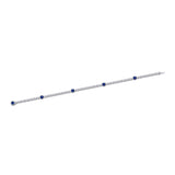 CBDD202_SB Diamond Line Sapphire Alternating Bracelet