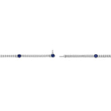 CBDD202_TG Diamond Line Tsavorite Alternating Bracelet