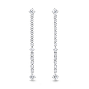 CEDD102_00 Diamond Line Dangling Earrings