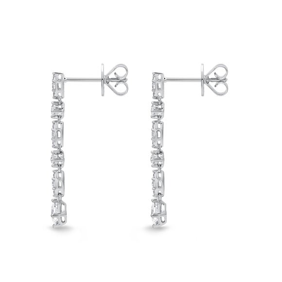 CEDD103_00 Diamond Line Dangling Earrings