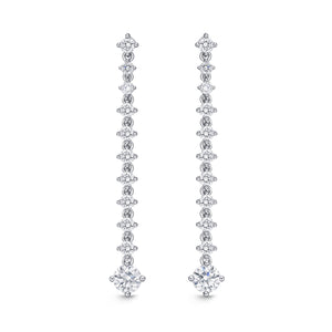 CEDD105_00 Diamond Line Dangling Earrings