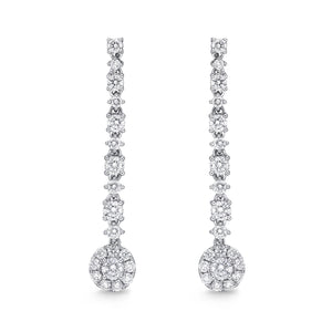 CEDD106_00 Diamond Line Dangling Earrings