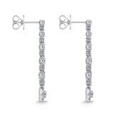 CEDD106_00 Diamond Line Dangling Earrings