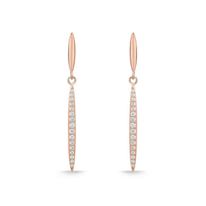 CEDD217_00 Diamond Line Dangling Earrings
