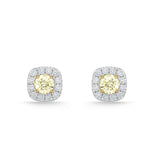 CEHA*27_00 Halo Diamond Studs Earrings