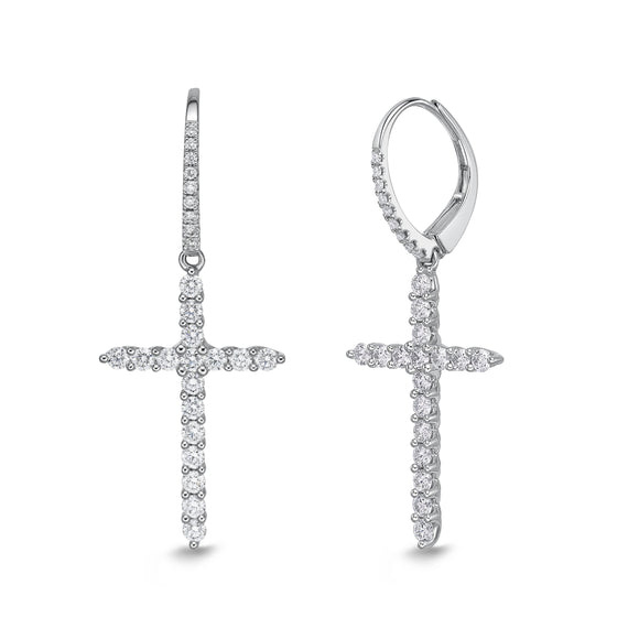 CEUB217_00 U-Basket Diamond Dangling Earrings