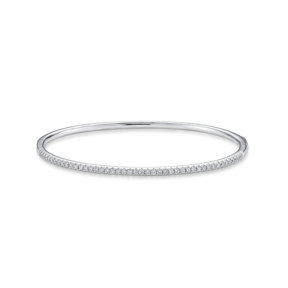 CGDD101_00 Diamond Line Oval Bangle