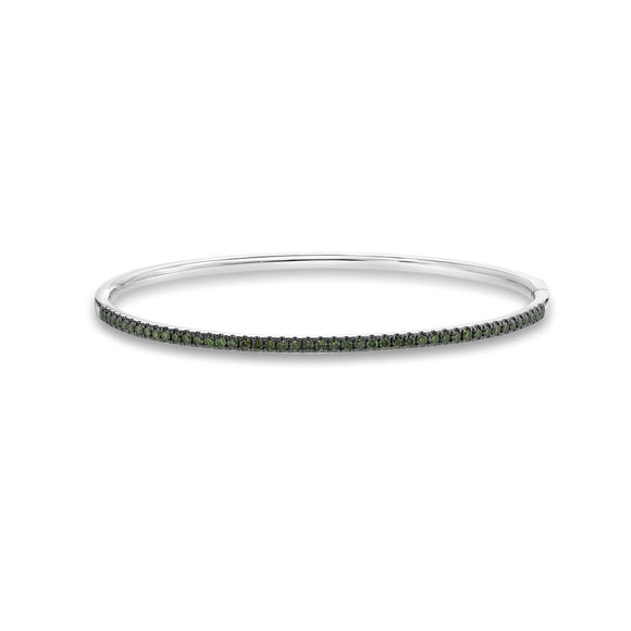 CGDD101_GD Diamond Line Diamond Oval Bangle