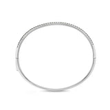 CGDD101_GD Diamond Line Diamond Oval Bangle