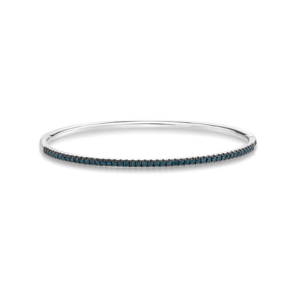 CGDD101_LD Diamond Line Diamond Oval Bangle