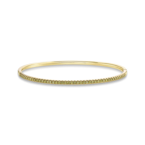 CGDD101_YD Diamond Line Diamond Oval Bangle