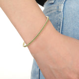 CGDD101_YD Diamond Line Diamond Oval Bangle