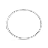 CGDD102_00 Diamond Line Oval Bangle