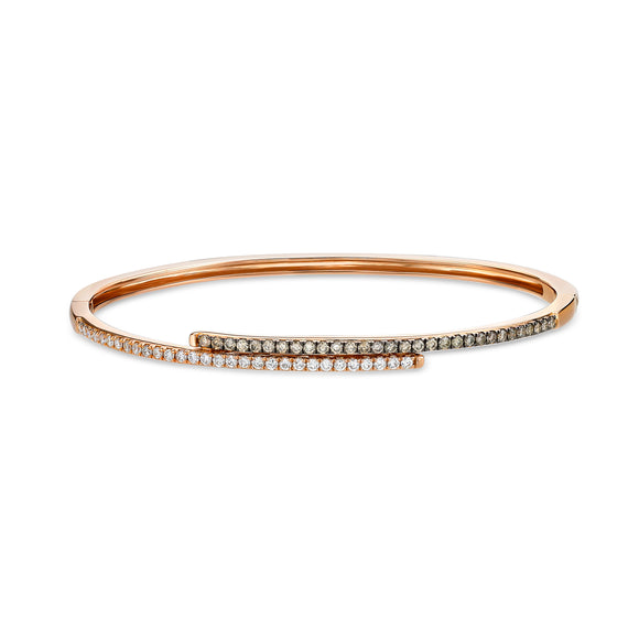 CGDD102_CD Diamond Line Diamond Oval Bangle