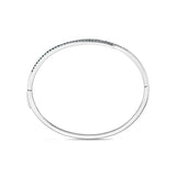 CGDD102_LD Diamond Line Diamond Oval Bangle