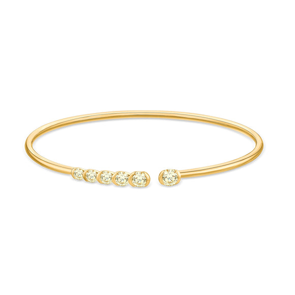 CGFX101_Sunshine Soothing Yellow Flexi Bangle