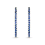 CHHO139_SB Hoops & Huggies Sapphire Hoops