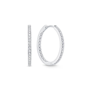 CHHO219_00 Hoops & Huggies Diamond Hoops