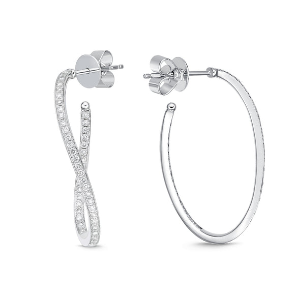 CHHO241_00 Hoops & Huggies Diamond Hoops