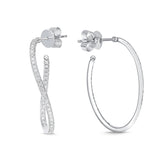 CHHO241_00 Hoops & Huggies Diamond Hoops