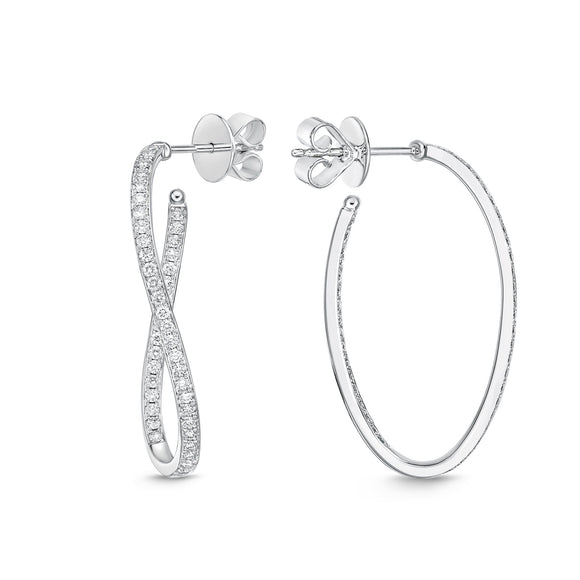 CHHO242_00 Hoops & Huggies Diamond Hoops
