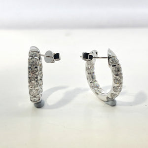 CHHO257_00 Hoops & Huggies Diamond Hoops