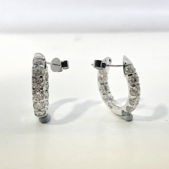 CHHO257_00 Hoops & Huggies Diamond Hoops