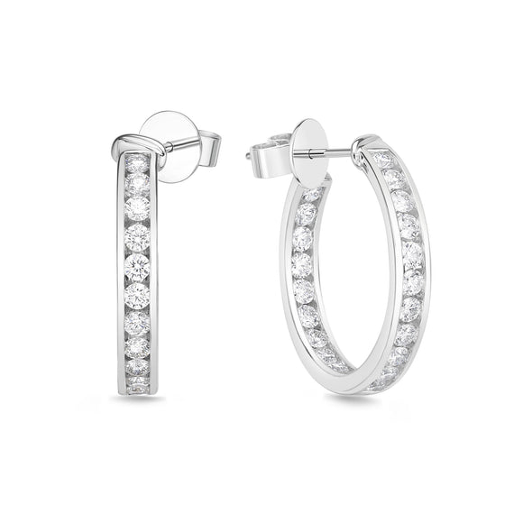 CHHO261_00 Hoops & Huggies Diamond Hoops
