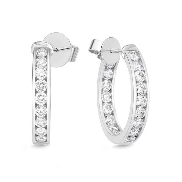 CHHO262_00 Hoops & Huggies Diamond Hoops