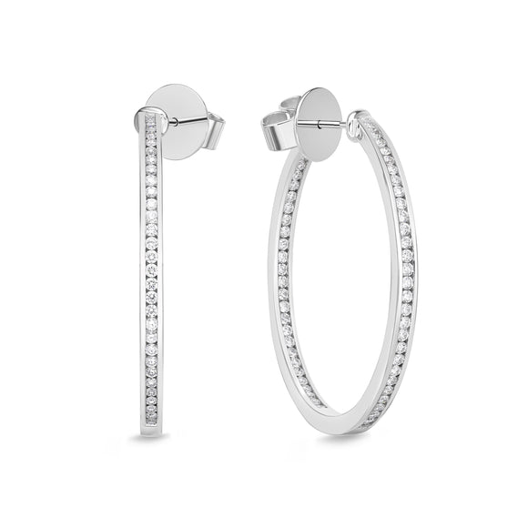 CHHO263_00 Hoops & Huggies Diamond Hoops