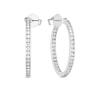 CHHO266_00 Hoops & Huggies Diamond Hoops