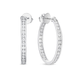 CHHO267_00 Hoops & Huggies Diamond Hoops