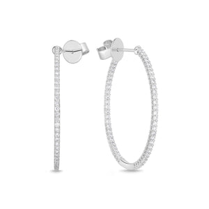 CHHO284_00 Hoops & Huggies Diamond Hoops