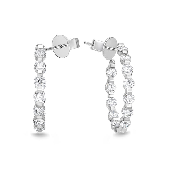 CHHO311_00 Hoops & Huggies Diamond Hoops
