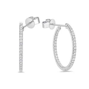 CHHO329_00 Hoops & Huggies Diamond Hoops
