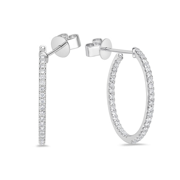 CHHO329_00 Hoops & Huggies Diamond Hoops