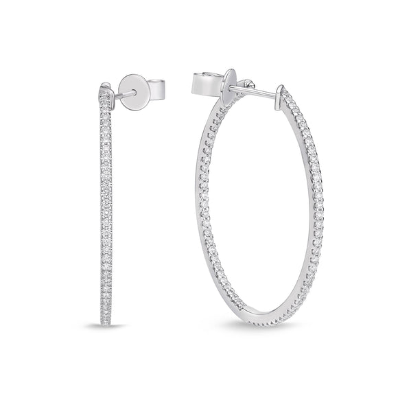 CHHO334_00 Hoops & Huggies Diamond Hoops