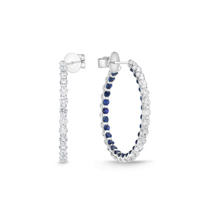 CHHO379_SB Hoops & Huggies Sapphire Hoops