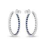 CHHO379_SB Hoops & Huggies Sapphire Hoops