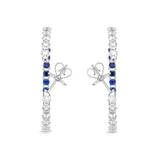 CHHO379_SB Hoops & Huggies Sapphire Hoops