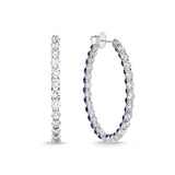 CHHO380_SB Hoops & Huggies Sapphire Hoops